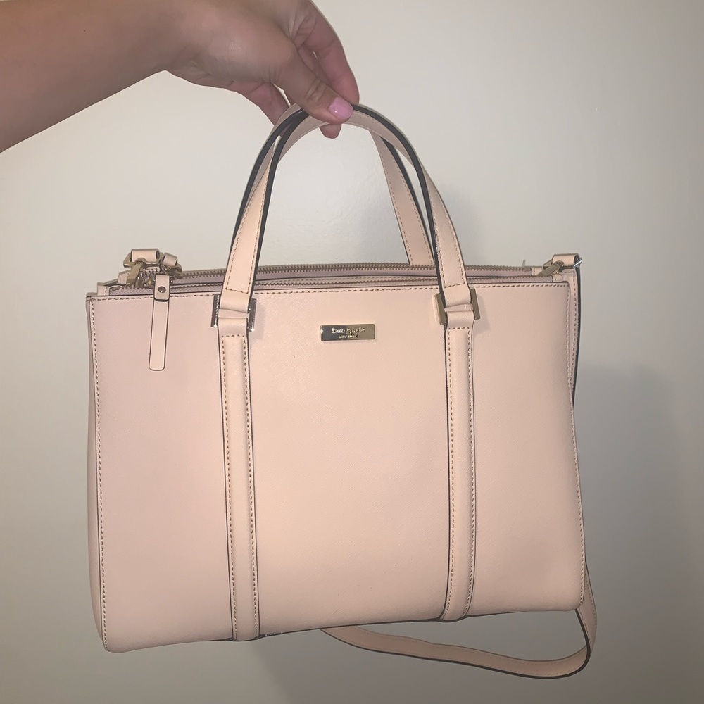 Large light pink Kate Spade bag. Never used.